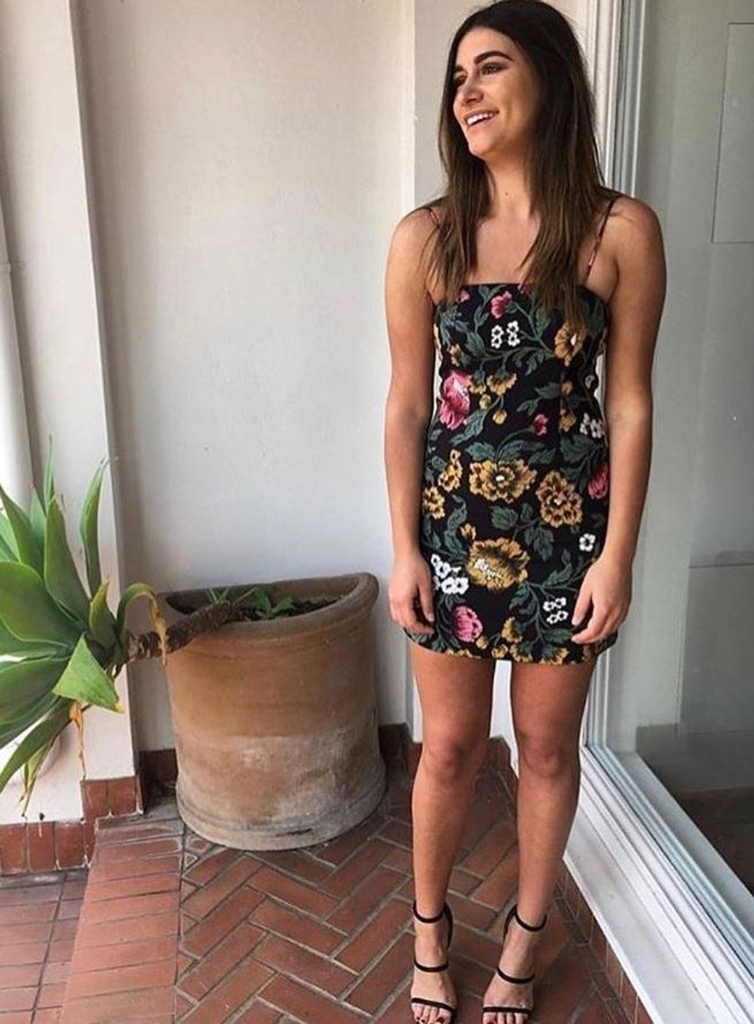 C/MEO Collective Immerse Mini Dress Floral Size 10 for rent on The Volte - main image