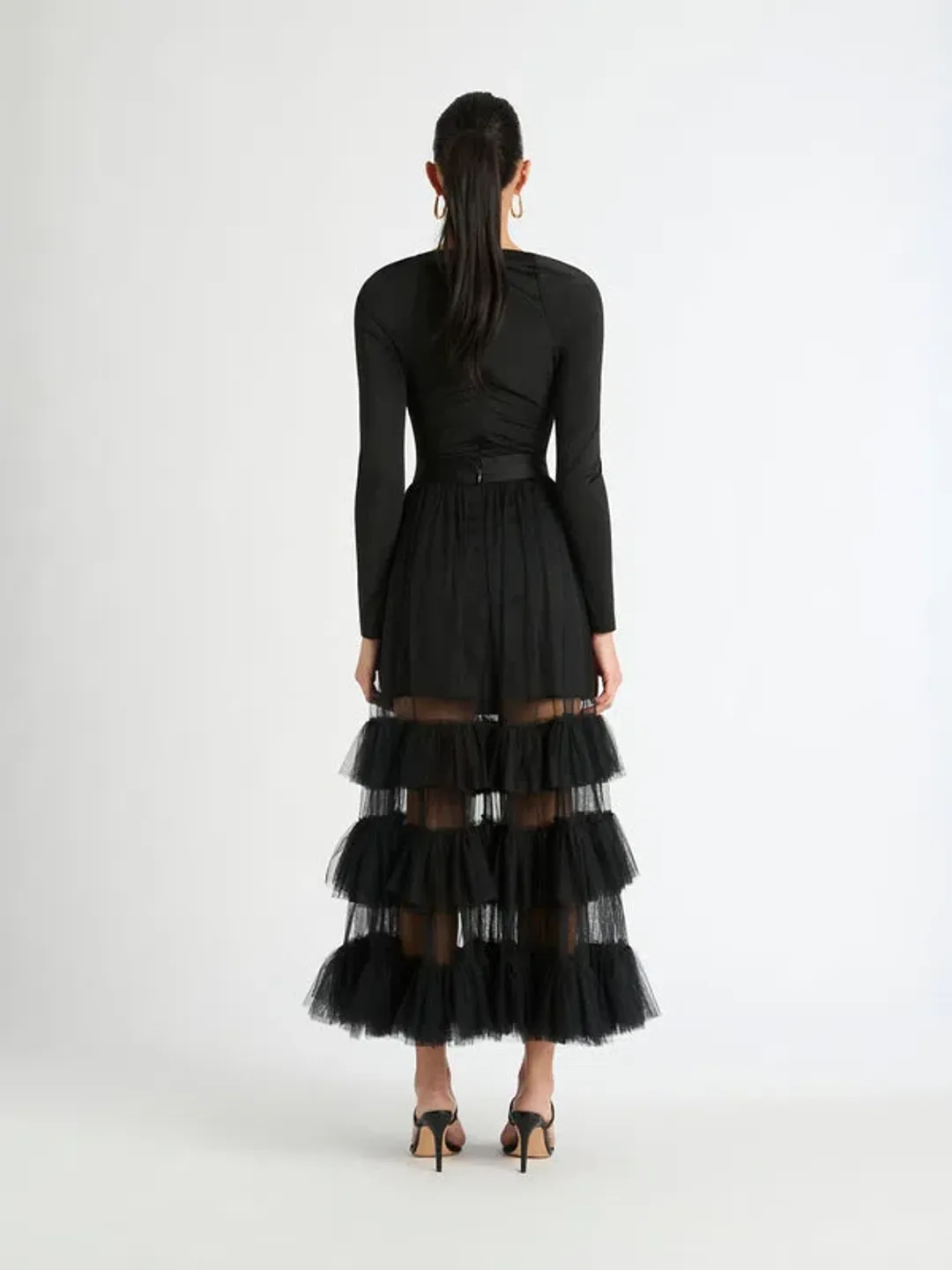 Sheike Imogen Maxi Skirt Black Size 8 for rent on The Volte - main image