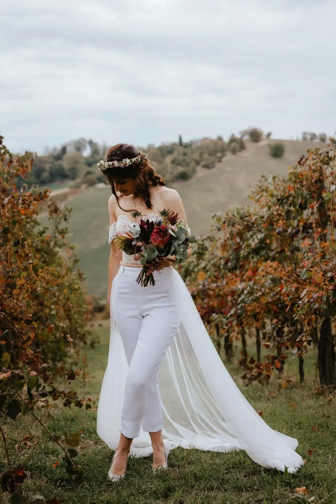 Mila Bridal Separates Ivory White Size 8 for rent on The Volte - main image