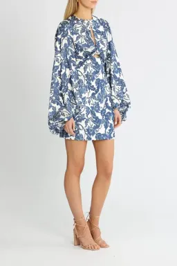 Significant Other Holly Mini Dress Blue Print Size 8 for rent on The Volte - image 2