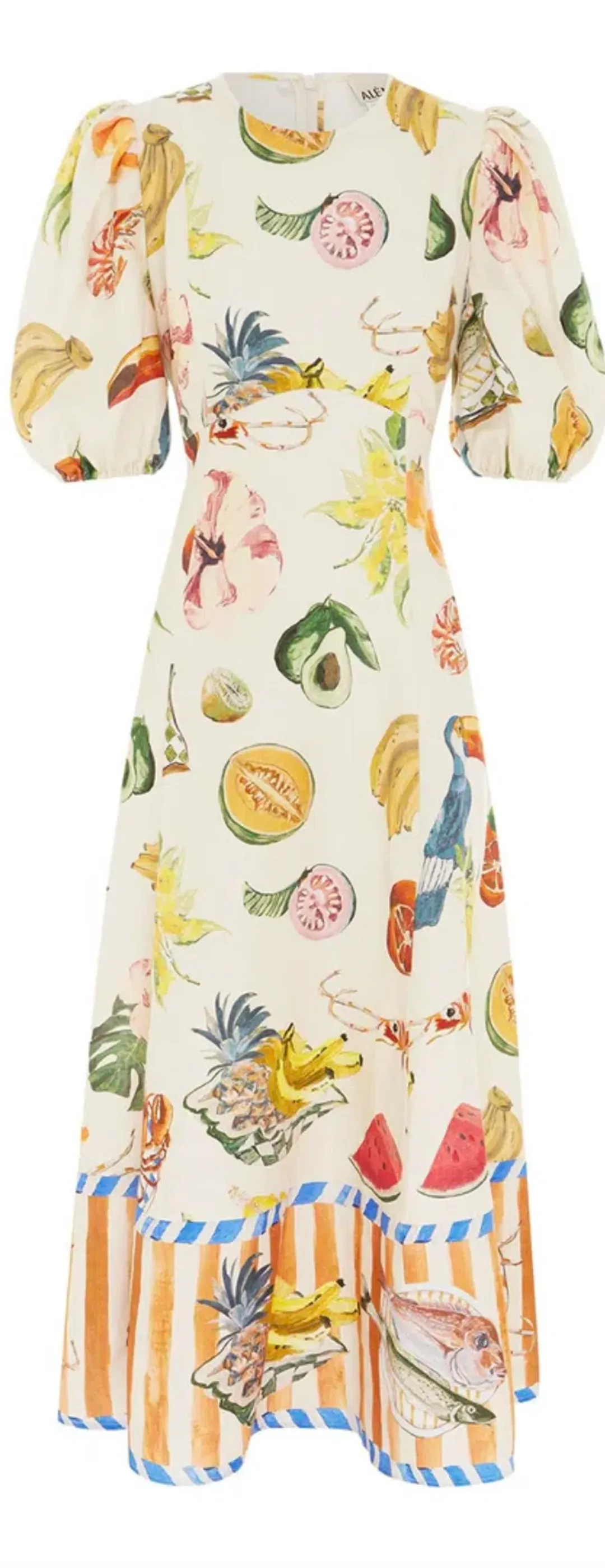 Alemais Theo Midi Dress Print Size 10 for rent on The Volte - main image