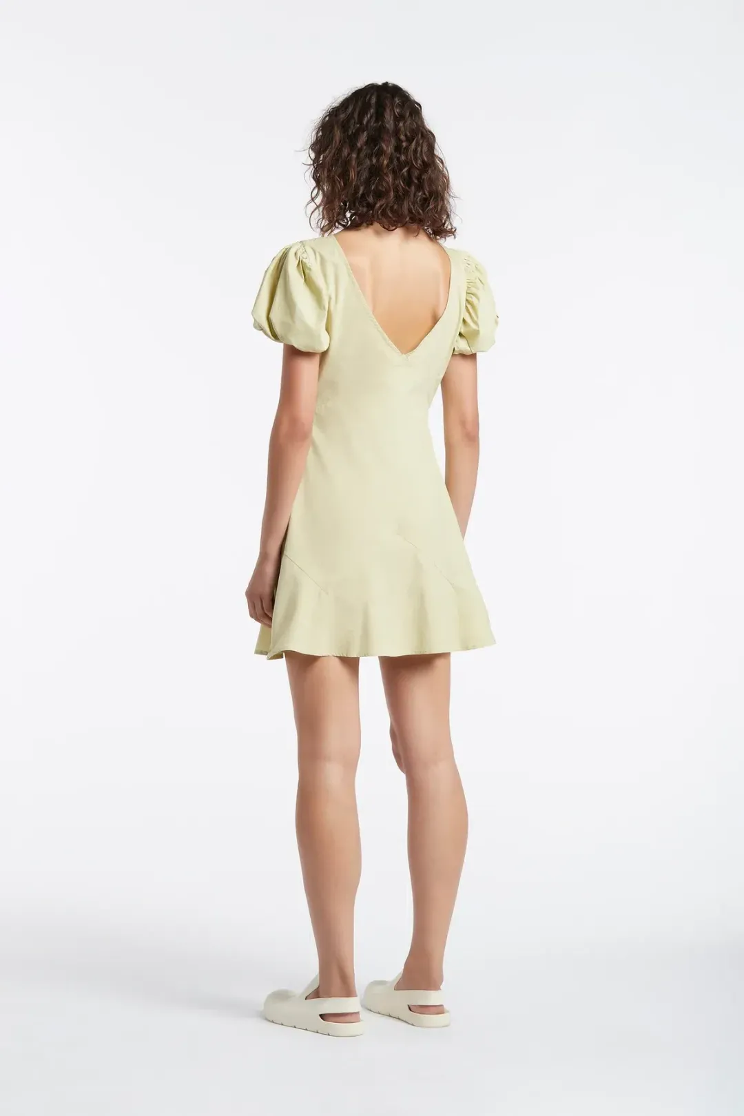 Sir the Label Mason Panelled Mini Dress in Pistachio Green Size 10 for rent on The Volte - main image