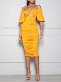 Elle Zeitoune Narina Sunflower Yellow Size 10 for rent on The Volte - image 1