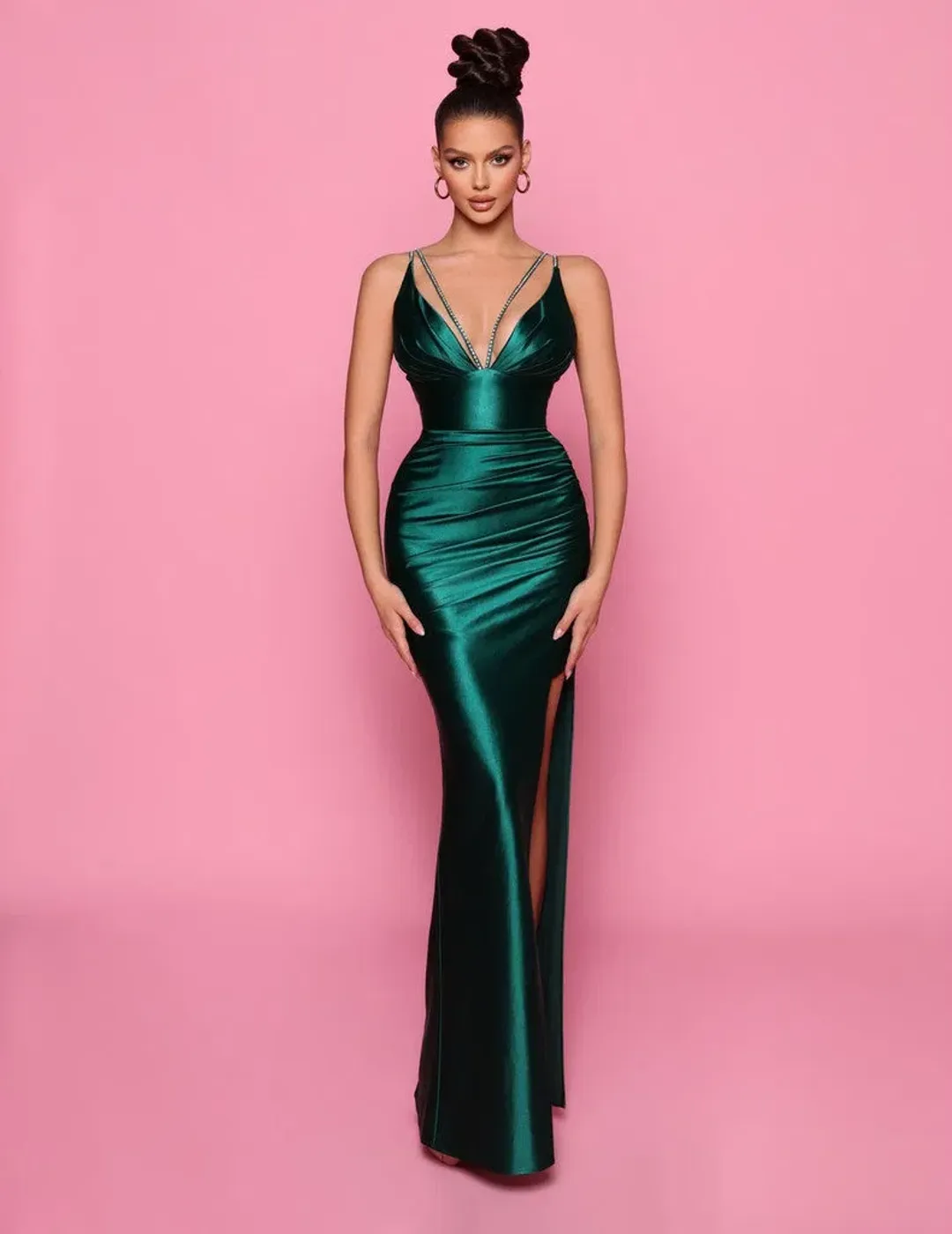 Nicoletta Elecktra Dress Green Size 8 for rent on The Volte - main image