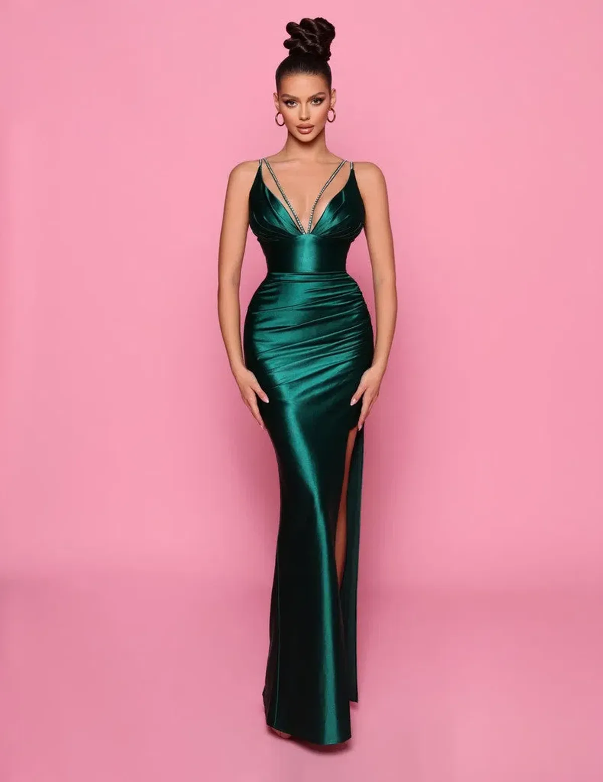 Nicoletta Elecktra Dress Green Size 8 for rent on The Volte - main image