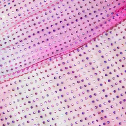 Self-Portrait Contour Print Embellished Mini Dress Pink Size 6 for rent on The Volte - image 3