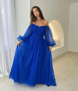Catwalk Instyle Ball Gown Blue Size 10 for rent on The Volte - image 1