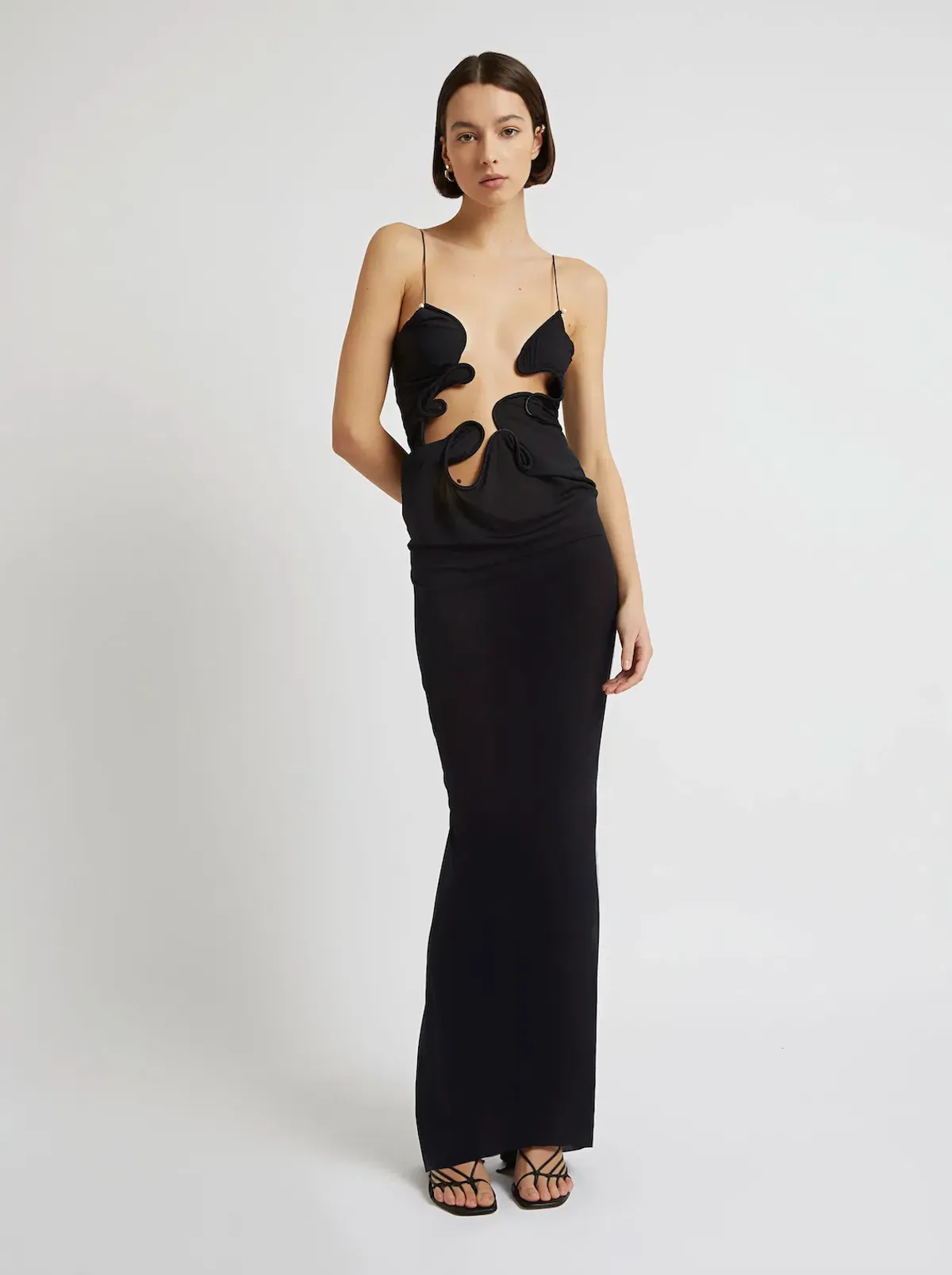 Christopher Esber Molded Venus Dress Black Size 6 - Image 1