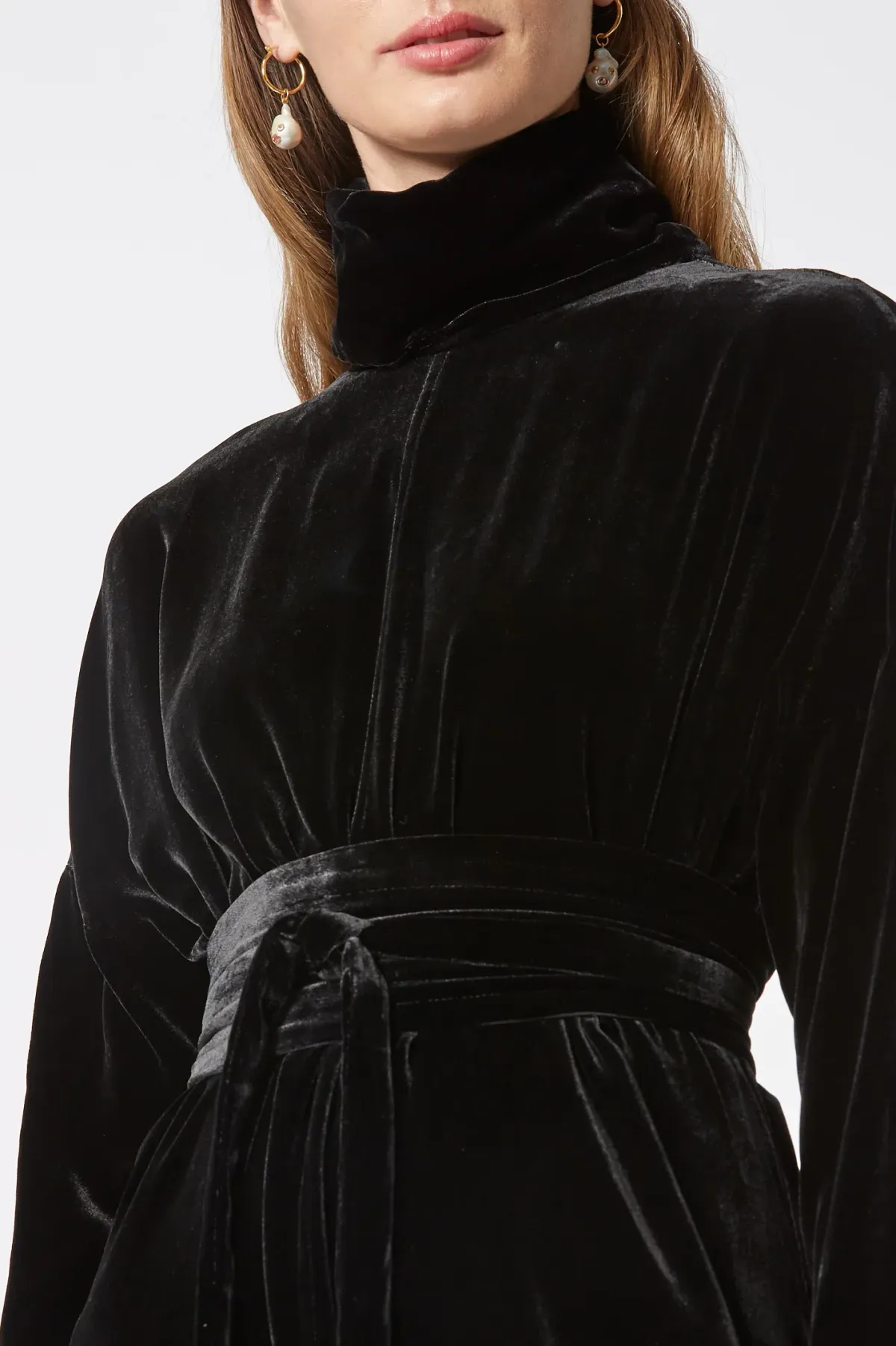 Scanlan Theodore The Velvet Dress in Black in Size 10 - Image 3