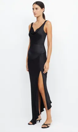 Bec & Bridge Moon Dance Cowl Dress in Black Size 6 for rent on The Volte - image 2