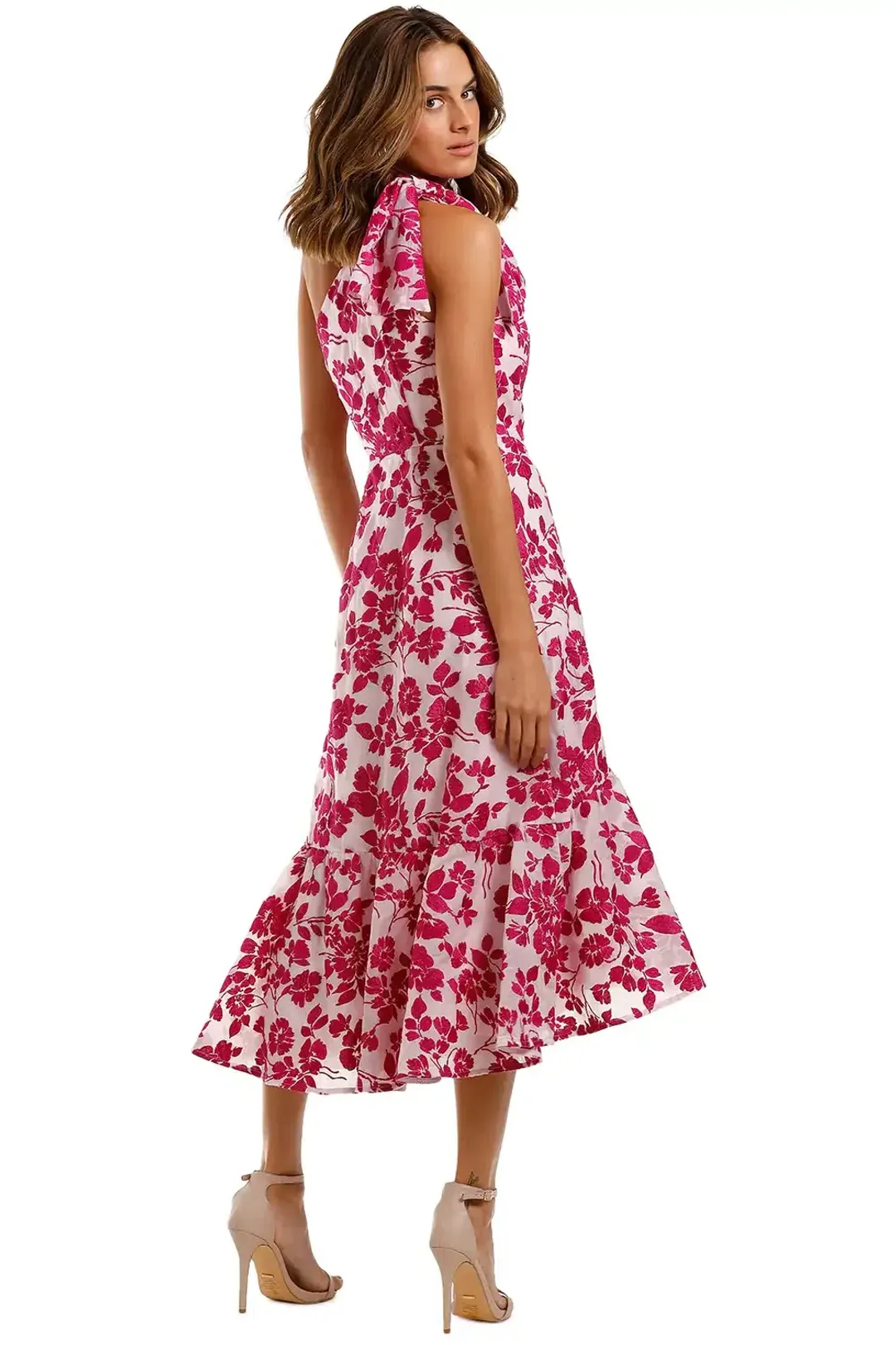 Talulah Les Saison Midi Dress Pink Size 12 for rent on The Volte - main image