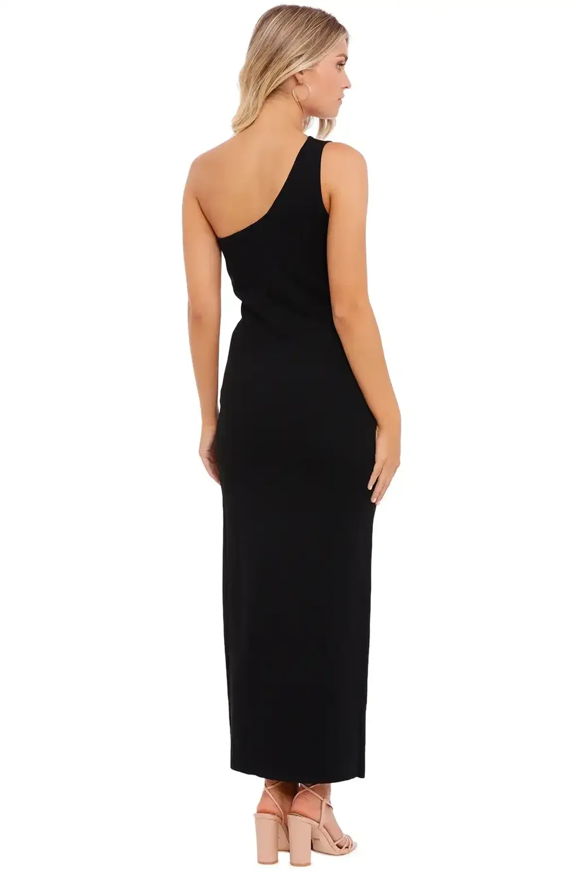 By Johnny One Shoulder Grace Dress Black Size 8 - Image 3
