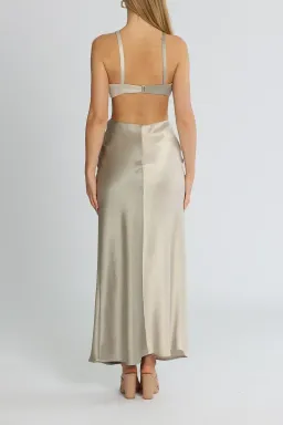 Bec & Bridge Felix Maxi Dress Grey Size 14 for rent on The Volte - image 3