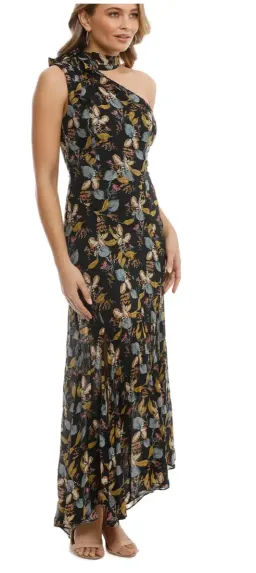 Nicholas Ava Tie Neck Maxi Dress Floral Size 10 for rent on The Volte - image 2