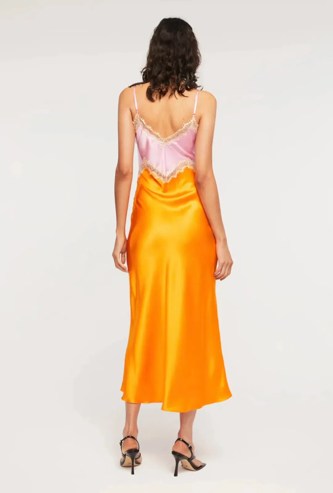 Ginia Hope Dress Pink/Orange Size 8 for rent on The Volte - main image