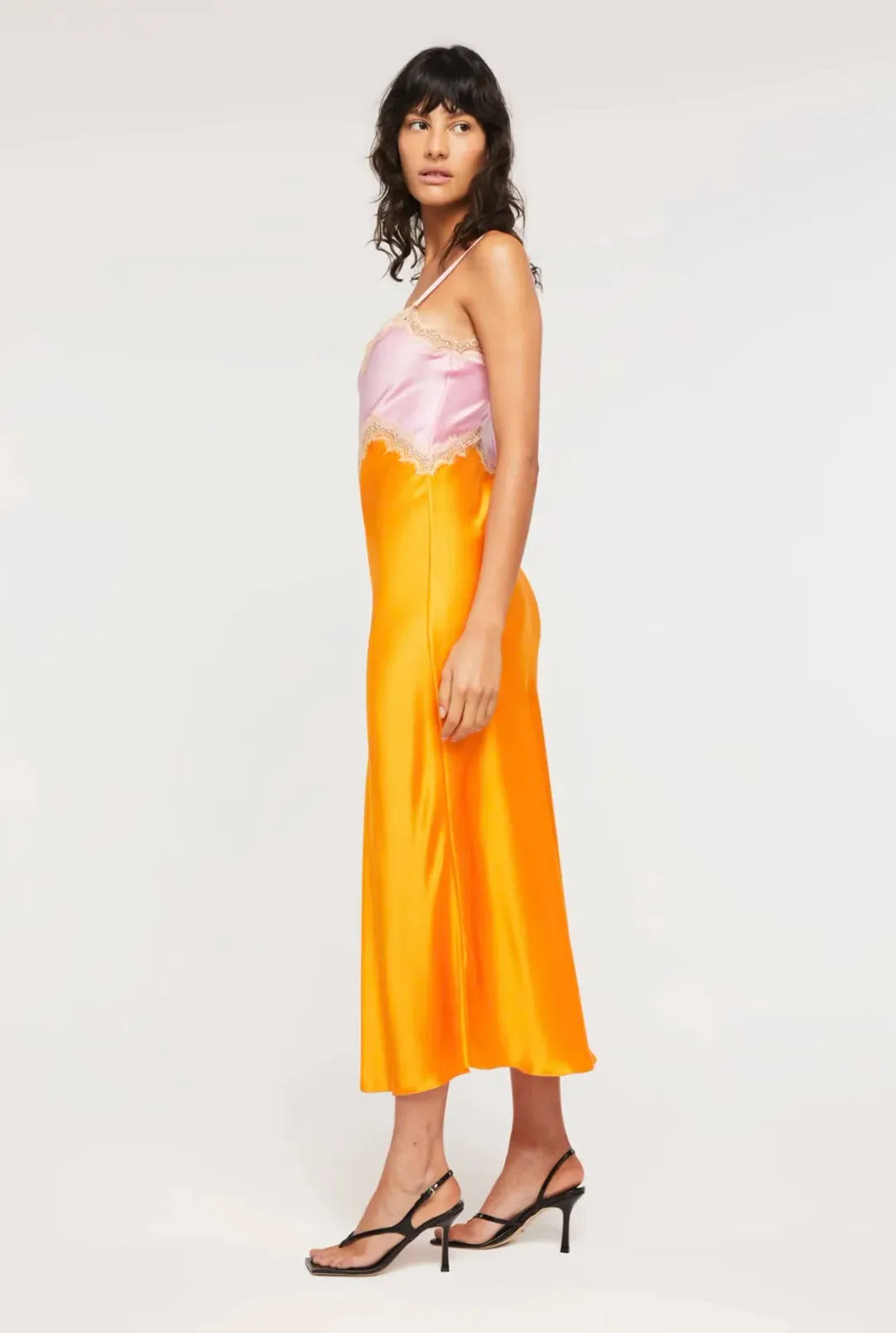 Ginia Hope Dress Pink/Orange Size 8 for rent on The Volte - main image