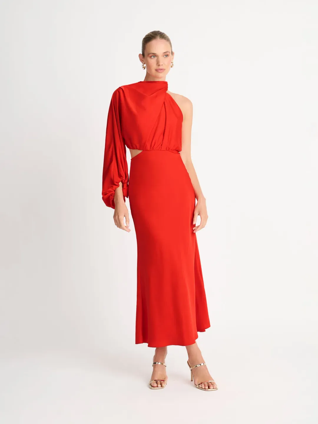Sheike Olivia Maxi Dress Red Size 6 for rent on The Volte - main image