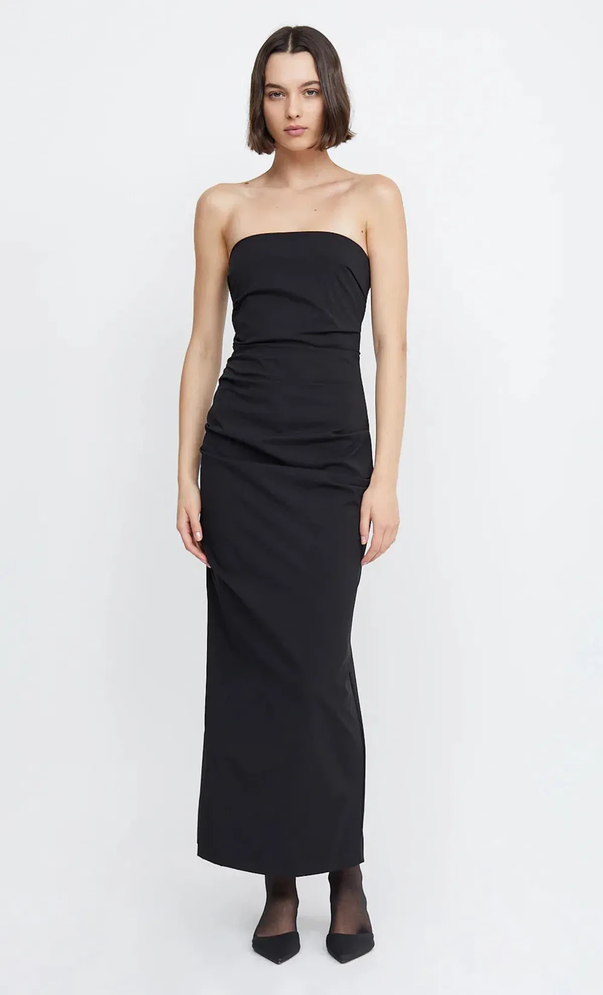 Bec & Bridge Zelie Strapless Maxi Dress Black Size AU 6 - Image 5