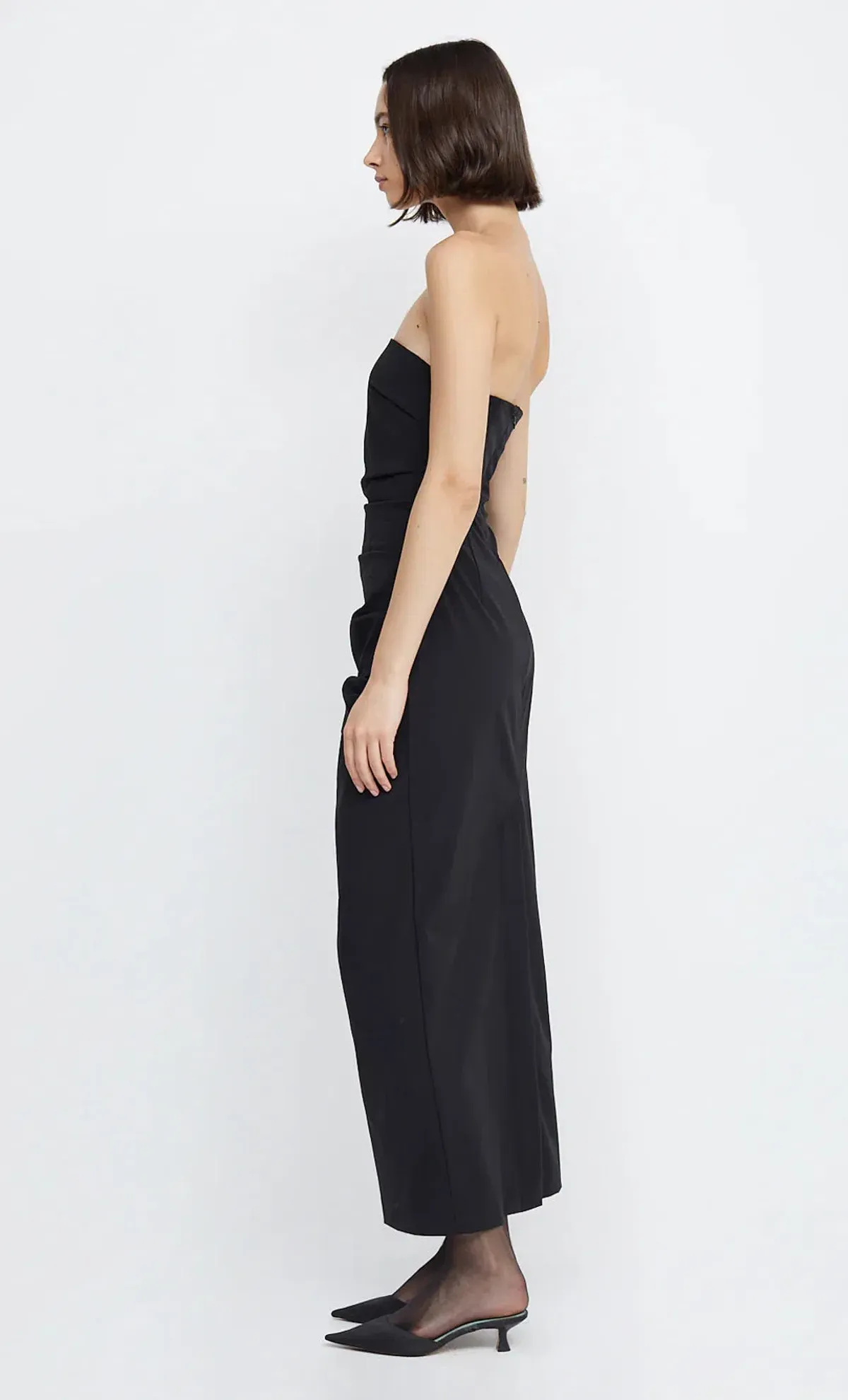 Bec & Bridge Zelie Strapless Maxi Dress Black Size AU 6 - Image 4