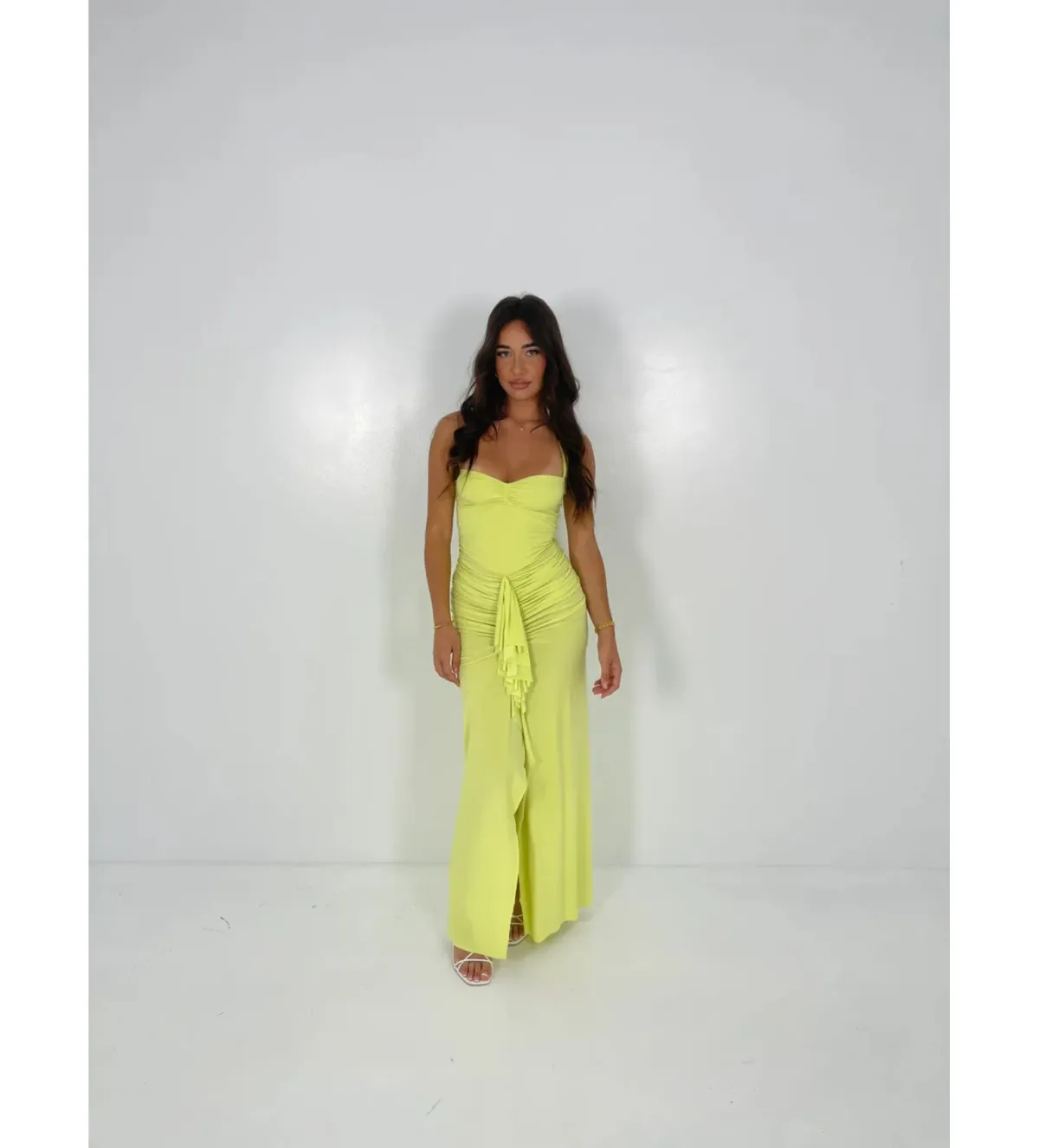 Natalie Rolt Shontae Gown Citron Size 1/AU 8 - Image 2