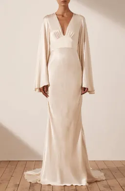 Shona Joy La Lune Backless Maxi Ivory Size AU 10 for rent on The Volte - image 2