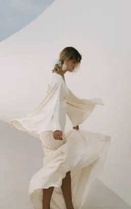 Shona Joy La Lune Backless Maxi Ivory Size AU 10 for rent on The Volte - image 4