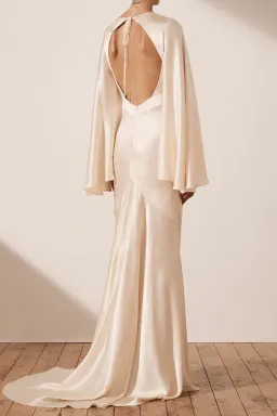 Shona Joy La Lune Backless Maxi Ivory Size AU 10 for rent on The Volte - image 3