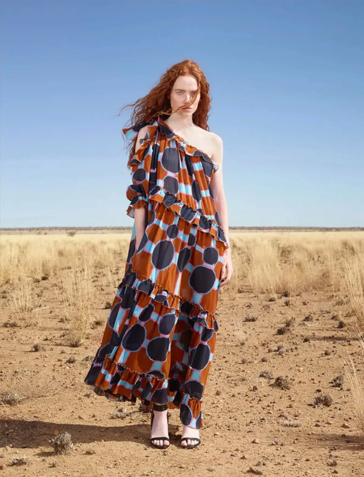 Gorman Mangkaja Billabong Ruffle Dress Multi Size 8 - Image 1