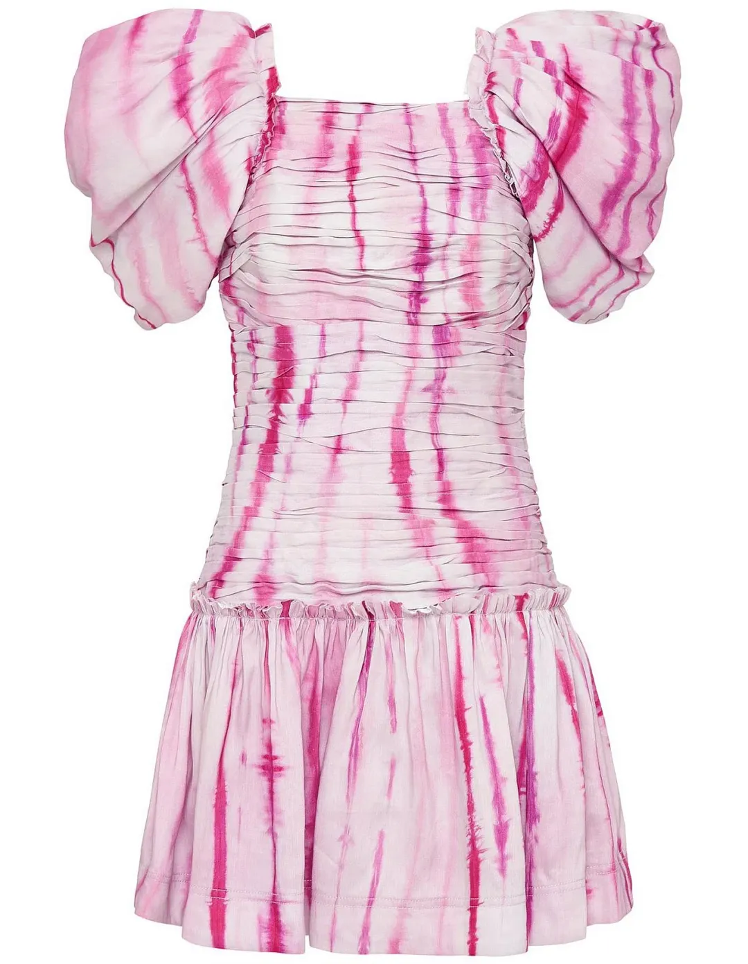 AJE Introspect Butterfly Mini Dress Ripple Tie Dye Size 10 for rent on The Volte - main image