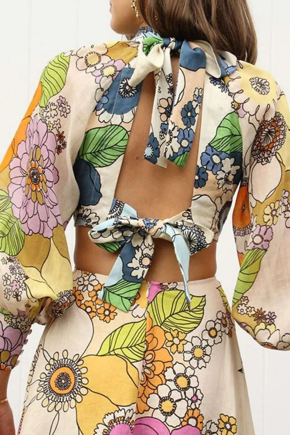 Alemais Farrah Cut Out Midi Dress Multi Size AU 8 - Image 2