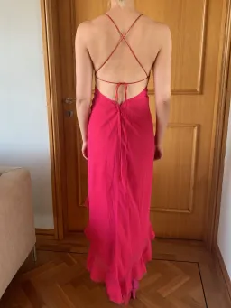 Eileen Kirby Frill Dress Pink Size 8 for rent on The Volte - image 4