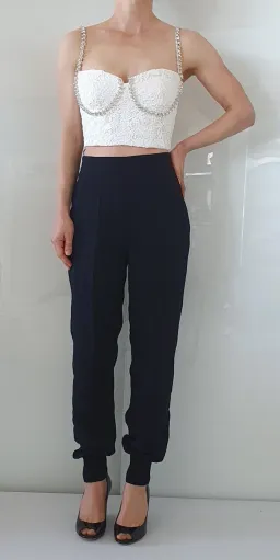 Self Portrait Embellished Lace Bustier Top White Size 4 for rent on The Volte - image 4