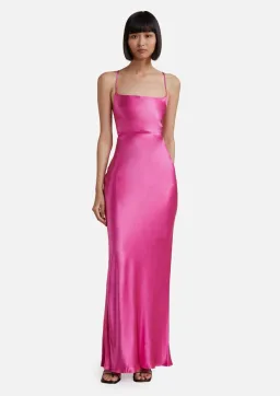 Bec & Bridge Loren Maxi Dress Deep Pink Size 6 for rent on The Volte - image 1