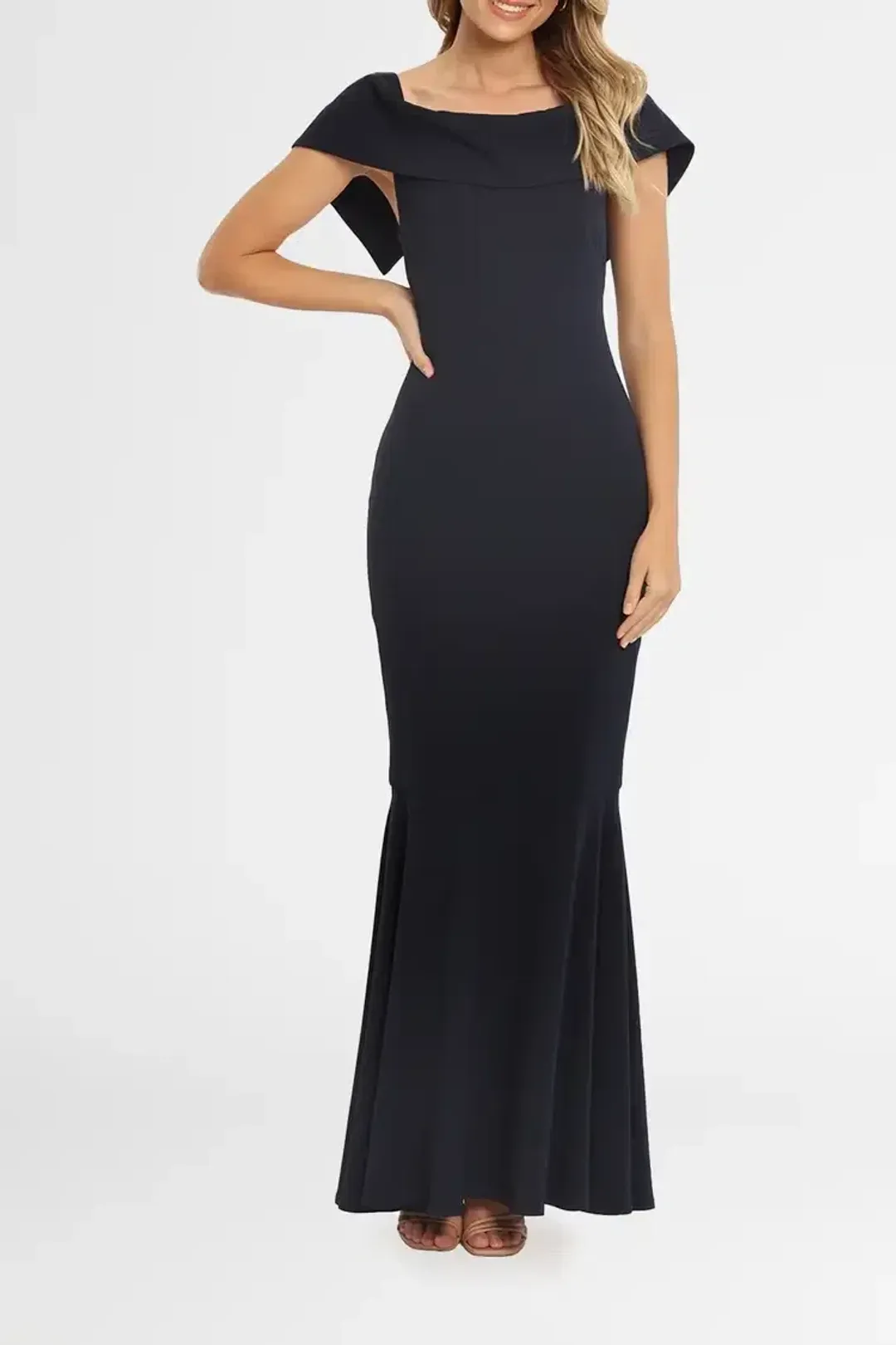 Camilla and Marc Akane Gown Navy Size 6 for rent on The Volte - main image