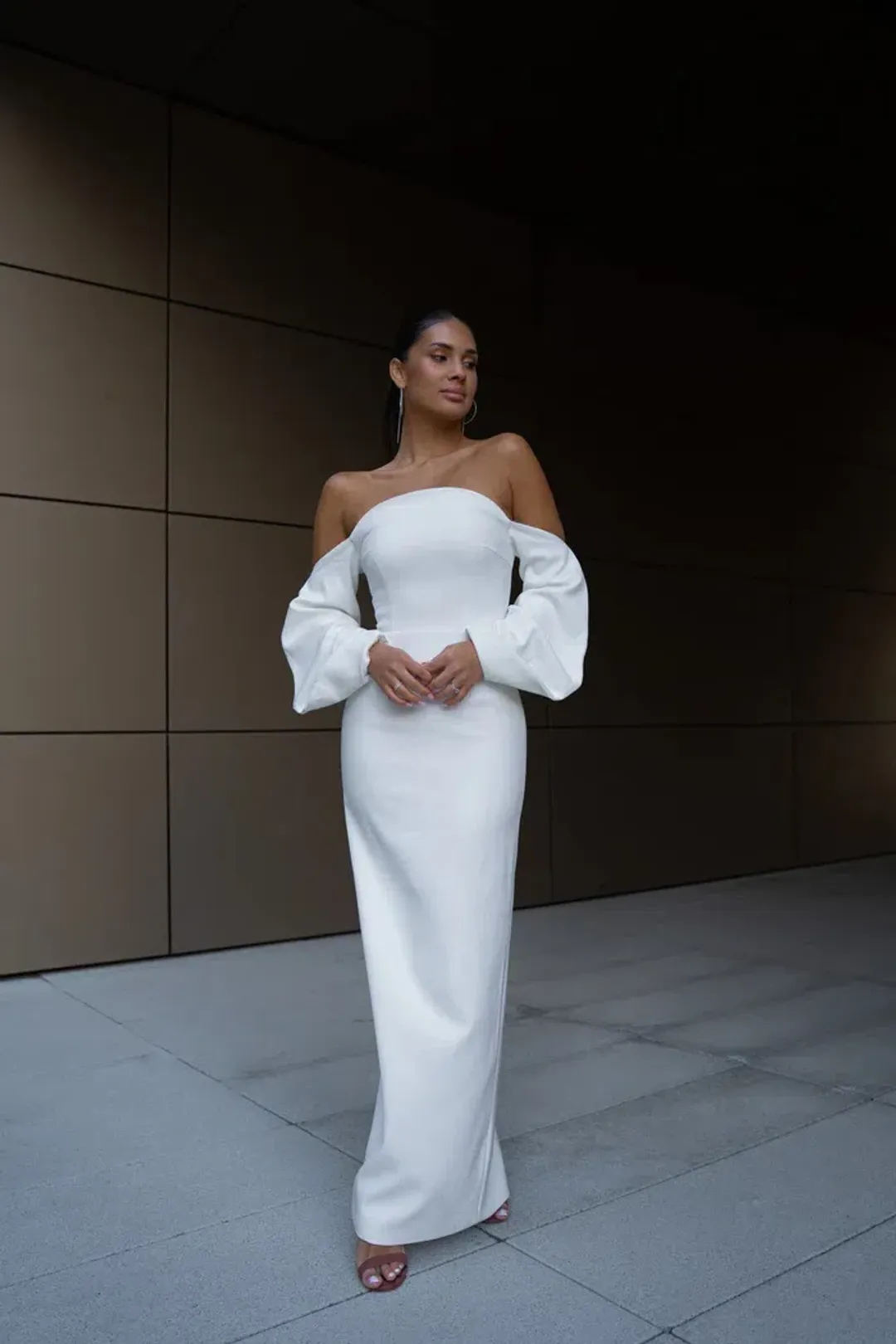 Bianca & Bridgett Honey Dress White Size 8 for rent on The Volte - main image