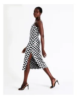 Wayne Cooper Sequin Black And White Midi Dress Multi Size AU 16 for rent on The Volte - image 2