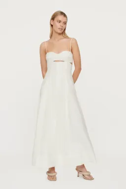 Clea Florence Stitch Dress Chalk Size XS / AU 6 for rent on The Volte - image 1