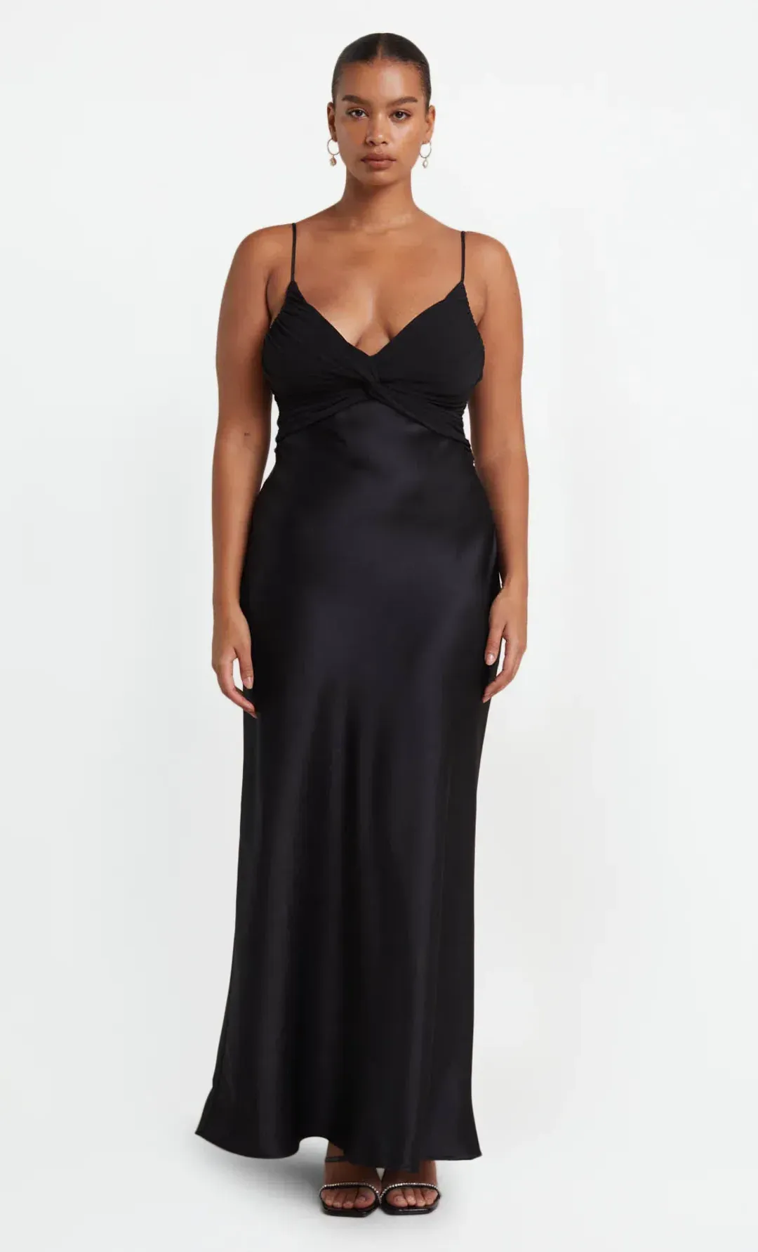 Bec & Bridge Hazel Twist Maxi Dress Black Size AU 10 for rent on The Volte - main image
