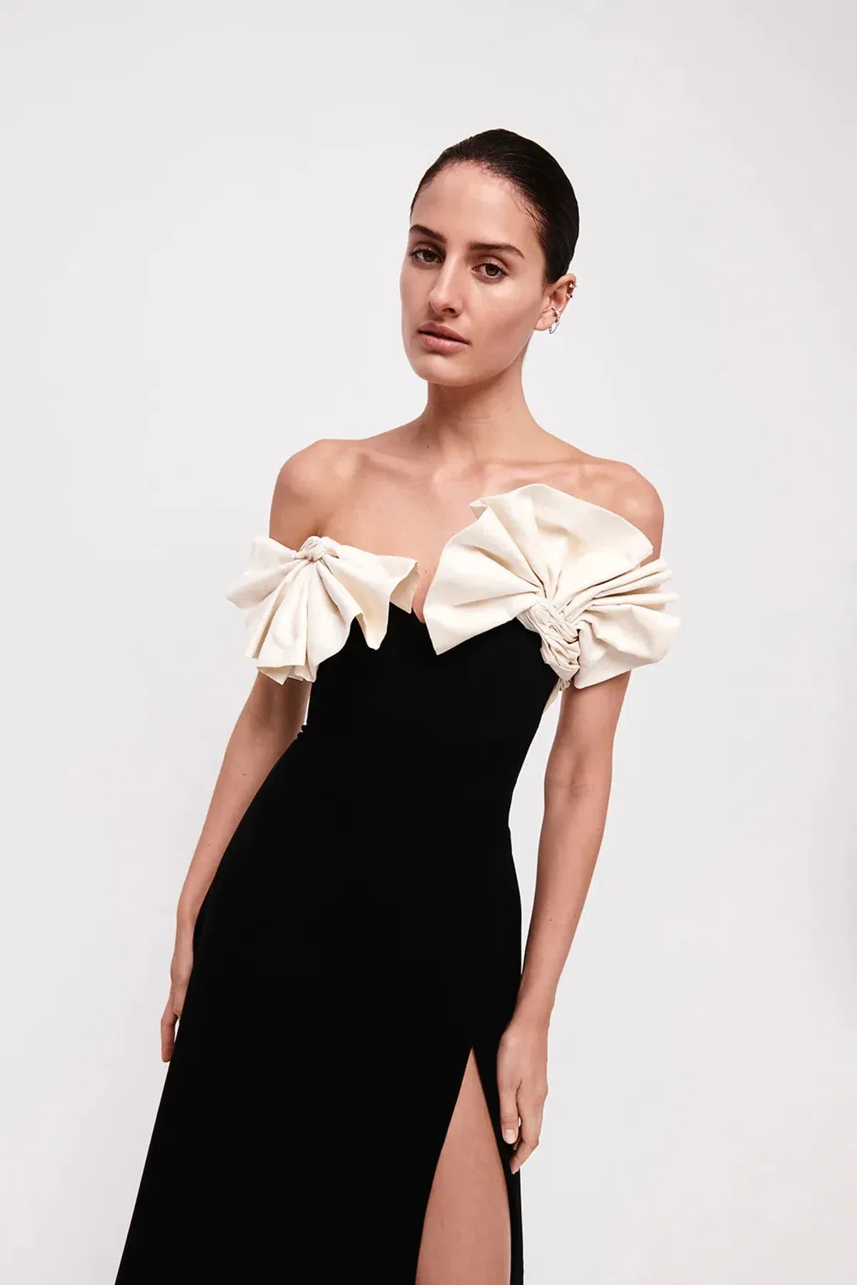 Rachel Gilbert Lavina Floor Length Gown Dress Black Size AU 6 - Image 3