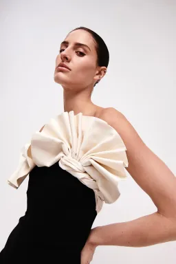 Rachel Gilbert Lavina Floor Length Gown Dress Black Size AU 6 for rent on The Volte - image 5