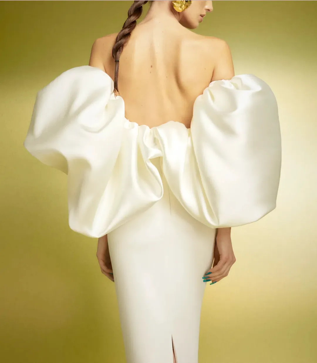 Solace London Pia Maxi Dress in Cream Size 10 for rent on The Volte - main image