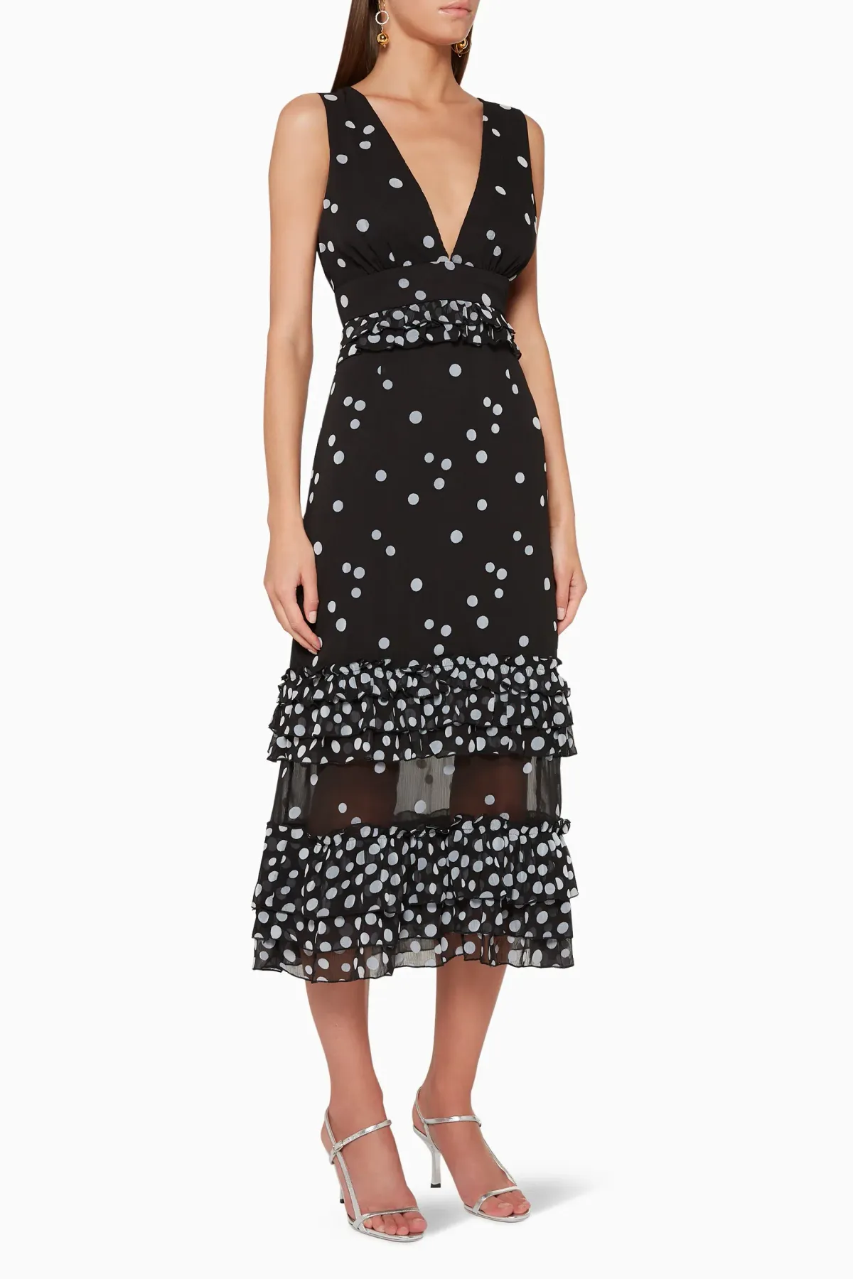 Talulah Love Shack Midi Dress Black Size 6 - Image 1