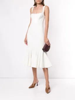 Acler Mawson Midi Dress White Size 12 for rent on The Volte - image 3