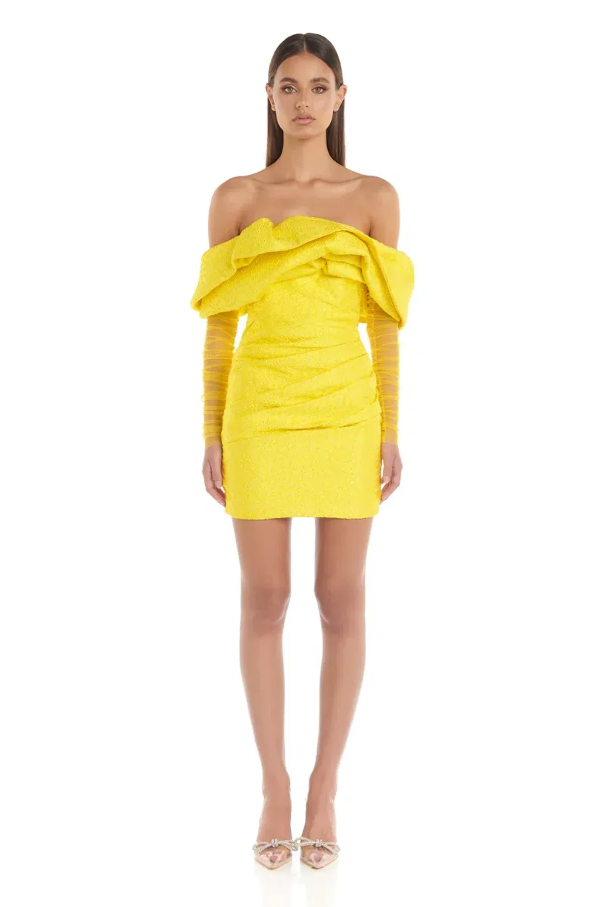 Eliyah The Label Oscar Dress Yellow Size 6 - Image 2