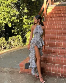 Derma Department Oscar Maxi Dress Snakeskin Size 4 for rent on The Volte - image 5