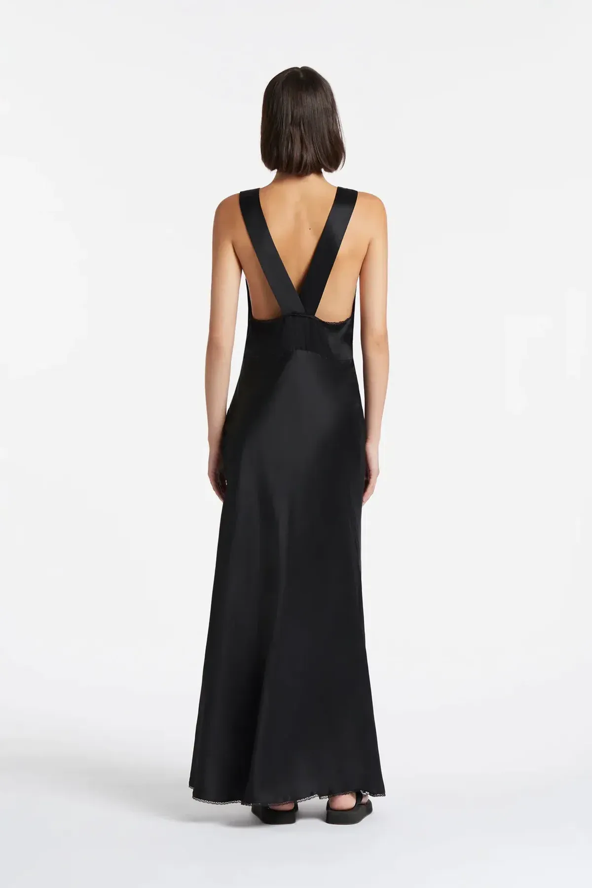 Sir The Label Aries Cut Out Gown Black Size 10 - Image 3