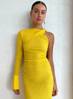 Camilla and Marc Cypress Dress Yellow Size AU 10 for rent on The Volte - image 2