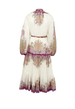 Zimmermann Teddy Tiered Midi Dress Multi Size 0P / AU 6 for rent on The Volte - image 4