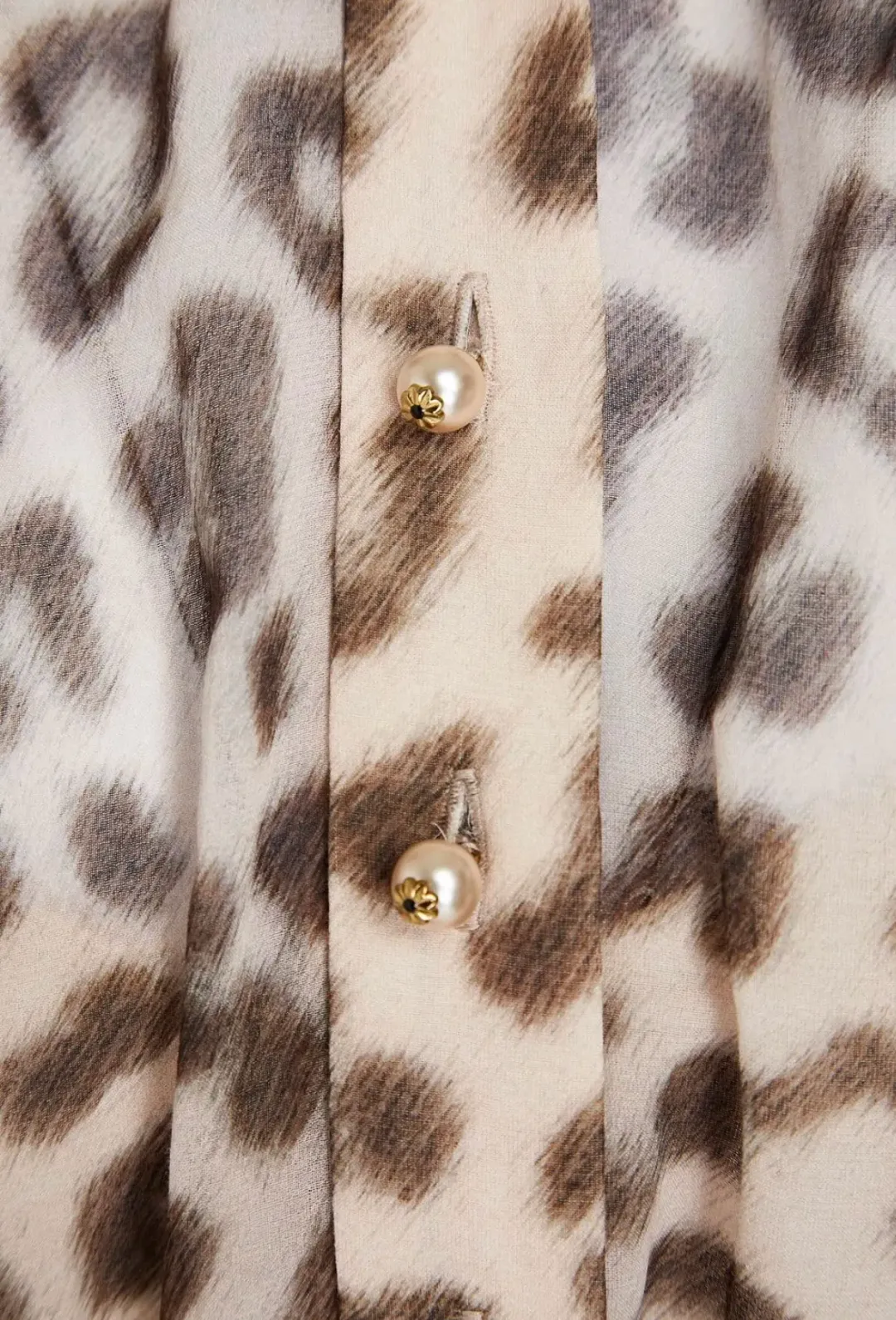 Zimmermann Gathered Cotton and Silk Blend Mini Dress Leopard Print Size 0P / AU 6 for rent on The Volte - main image