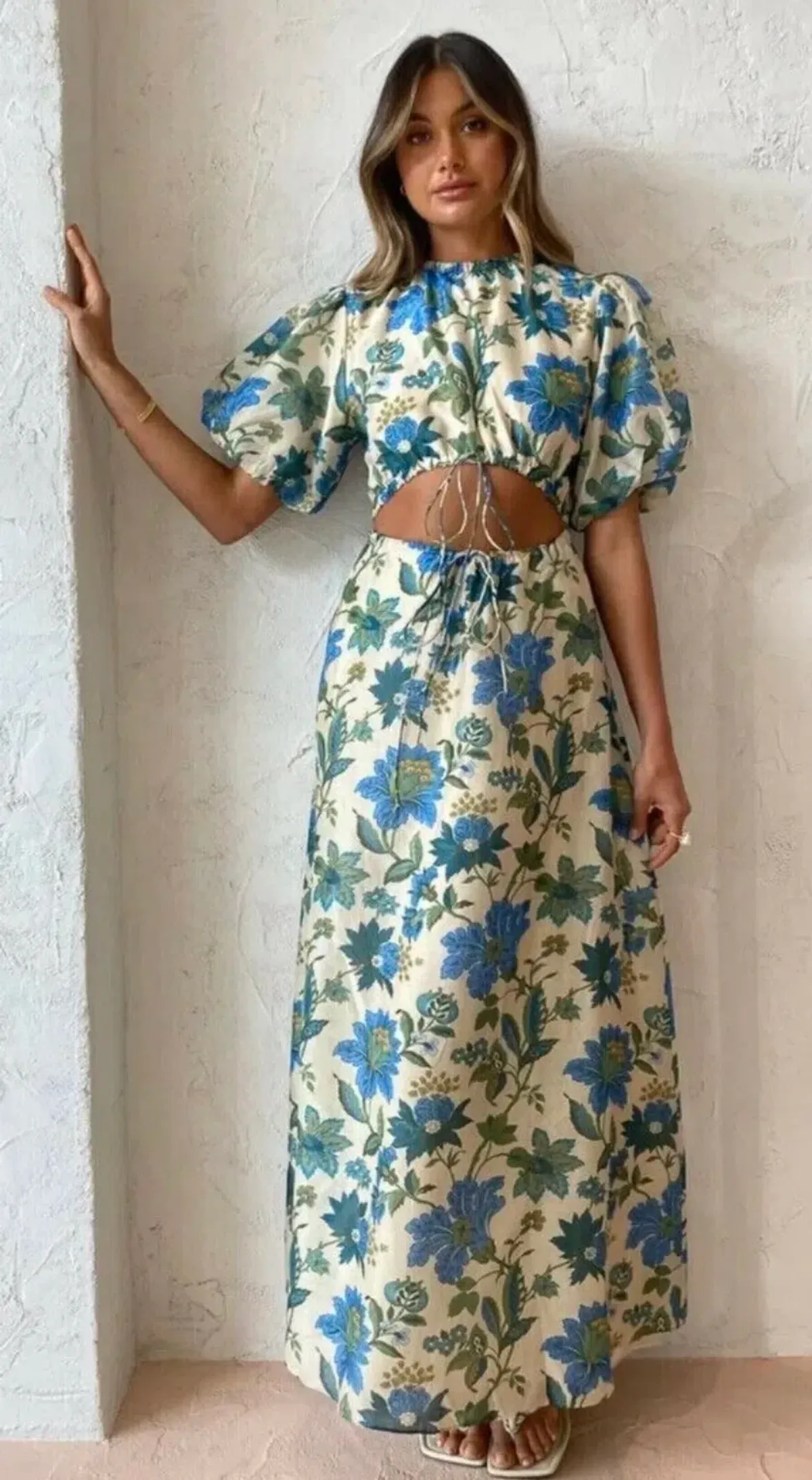 Sir the Label Celia Puff Sleeve Midi Dress Marguerite Print Size 3 AU 12/L - Image 3